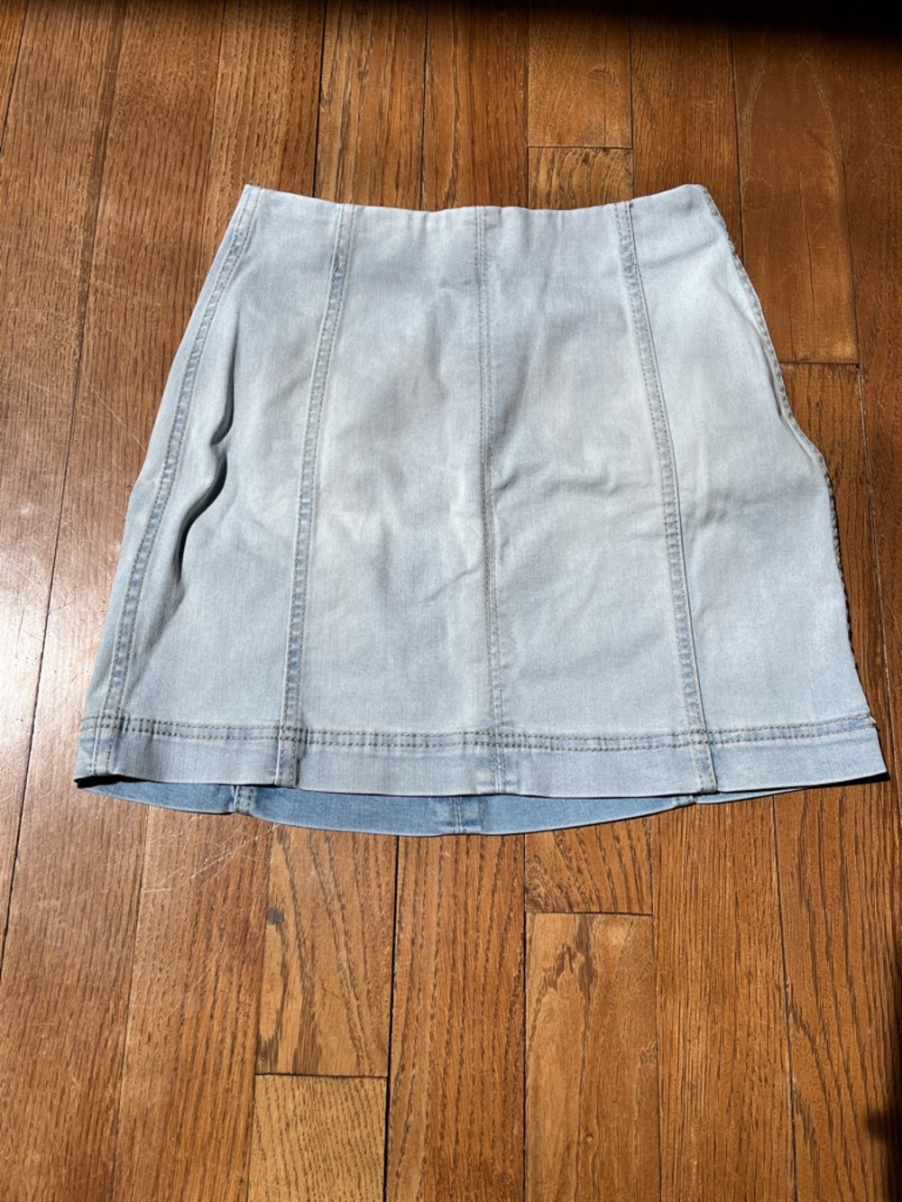 Y2K Style Washed Denim Mini Skirt